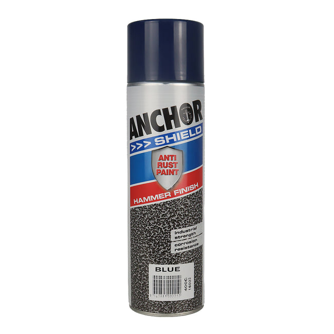 ANCHOR Shield Hammer Finish Blue 400gm Protective Enamel Paint Industrial