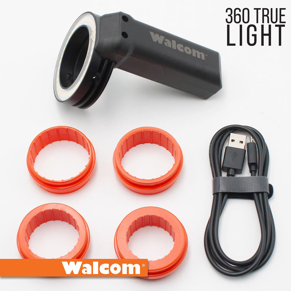 WALCOM 360 EVO True Light Spray Gun LED Halo Ring Lighting Attachment Tool