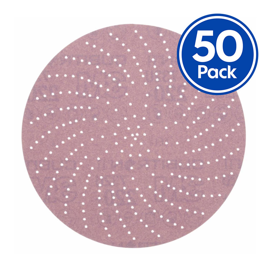 3M Xtract Cubitron II Hookit Paper Sanding Discs 732U 150mm P120 Grit x 50 Pack