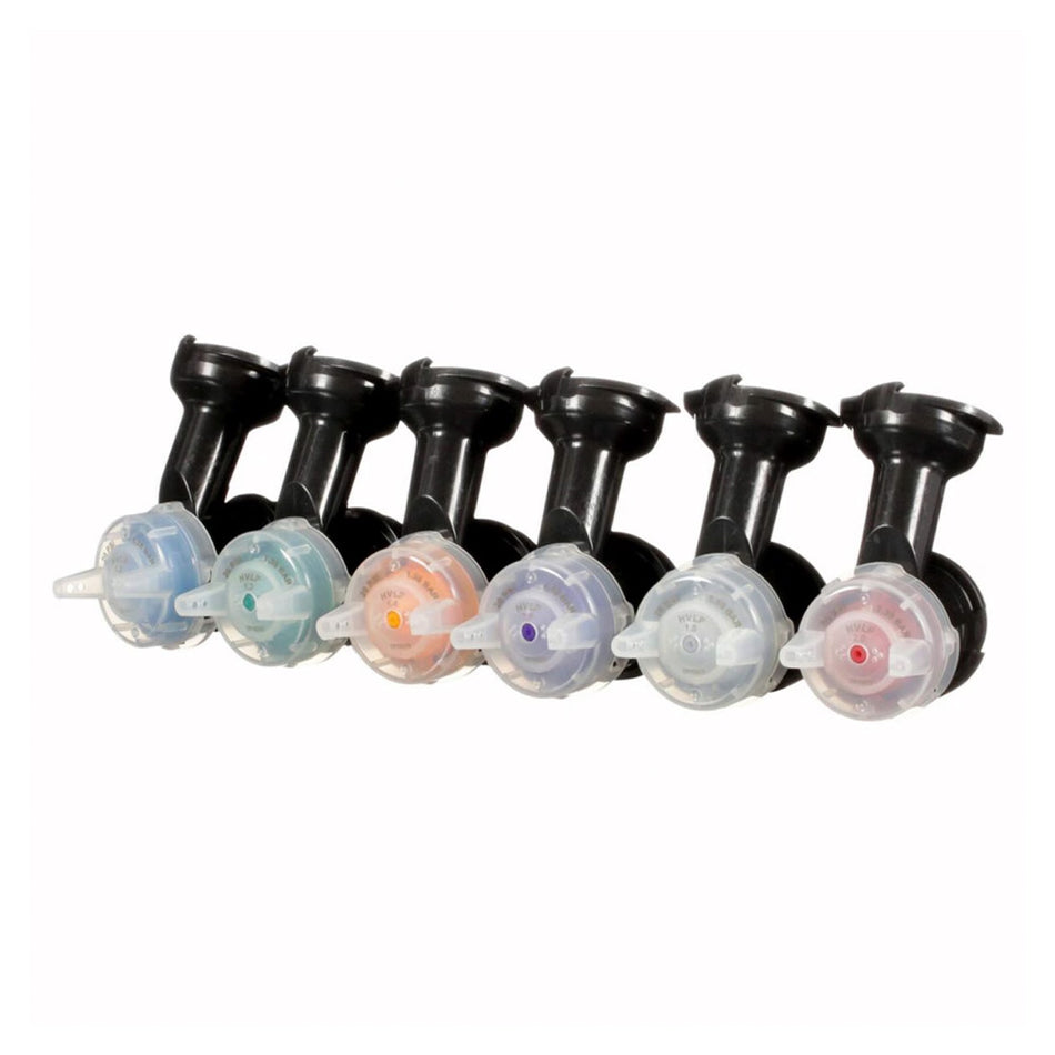 3M 26730 Performance Gravity HVLP Atomizing Head Variety Tip Pack 1.2mm - 2.0mm