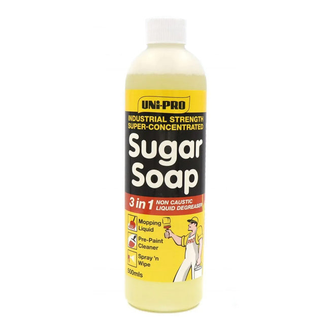 UNI-PRO Sugar Soap 500ml 3-in-1 Super Concentrate High Foaming Non-Caustic