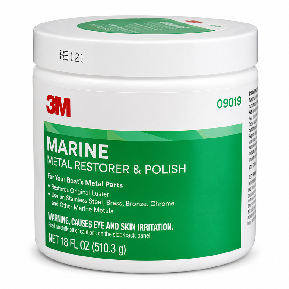 3M 09019 Marine Metal Restorer & Polish 510g Stainless Steel Brass Chrome