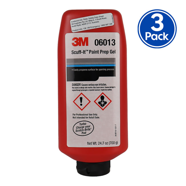 3M Scuff-It Paint Prep Gel 06013 700gm Surface Preparation Compound x3