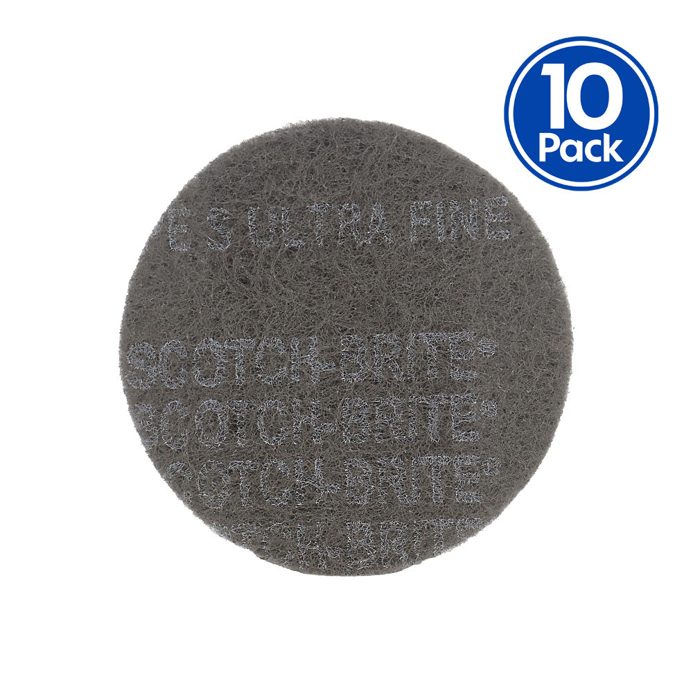 3M Scotch-Brite Scuffing Disc Grey Ultra Fine 150mm Pack of 10