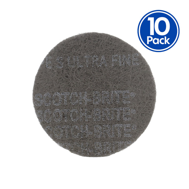 3M Scotch-Brite Scuffing Disc Grey Ultra Fine 150mm Pack of 10
