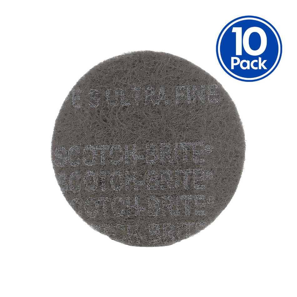 3M Scotch-Brite Scuffing Disc Grey Ultra Fine 150mm Pack of 10