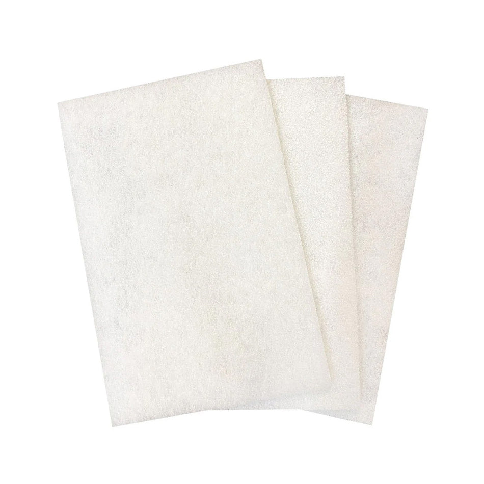 3M Scotch-Brite 7445 Light Duty Cleansing Hand Pads 150mm x 230mm White 3 Pack