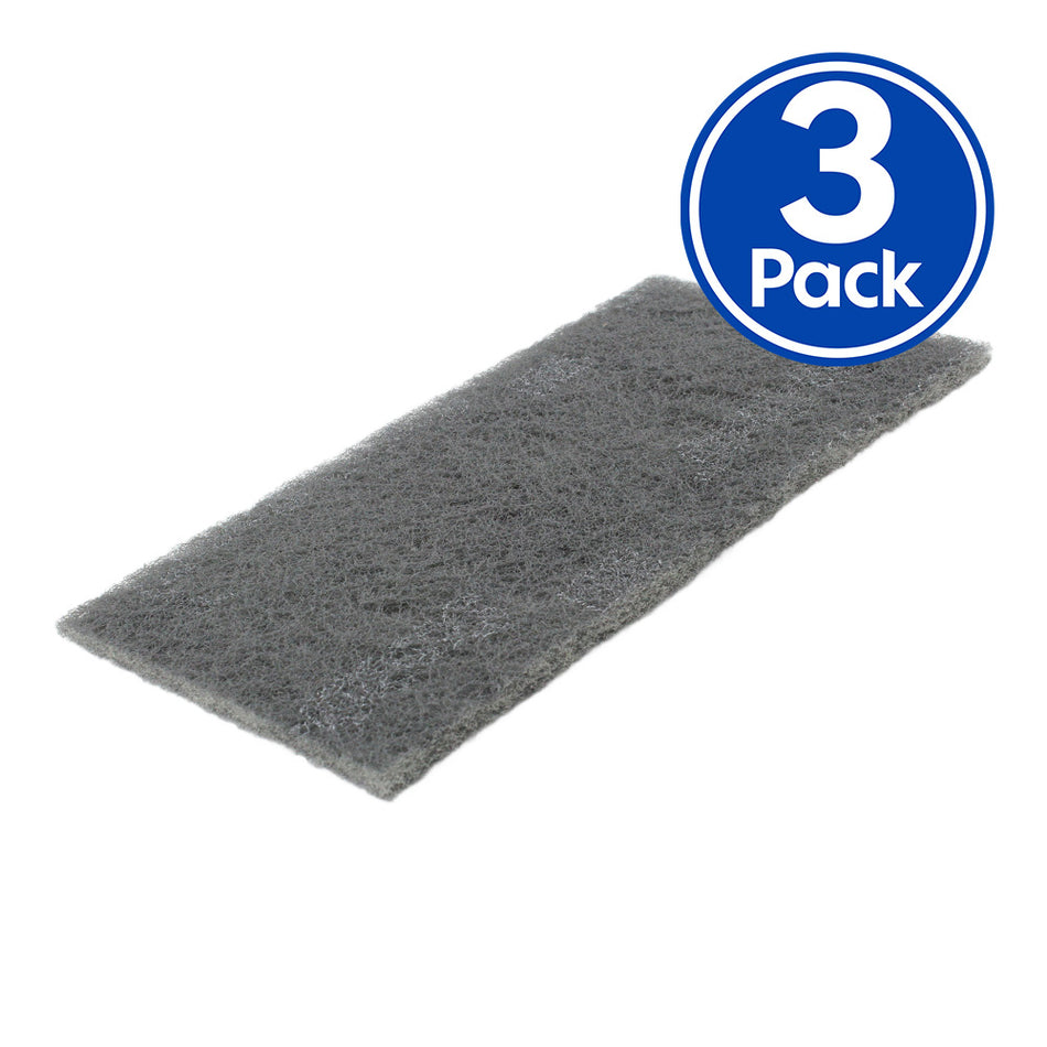 3M Scotch-Brite 7448 Ultra Fine Grey Hand Pads 150mm x 230mm 3 Pack