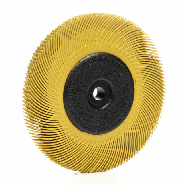 3M Scotch-Brite Radial Bristle Brush Yellow 75mm x 10mm P80 Grit Abrasive Disc