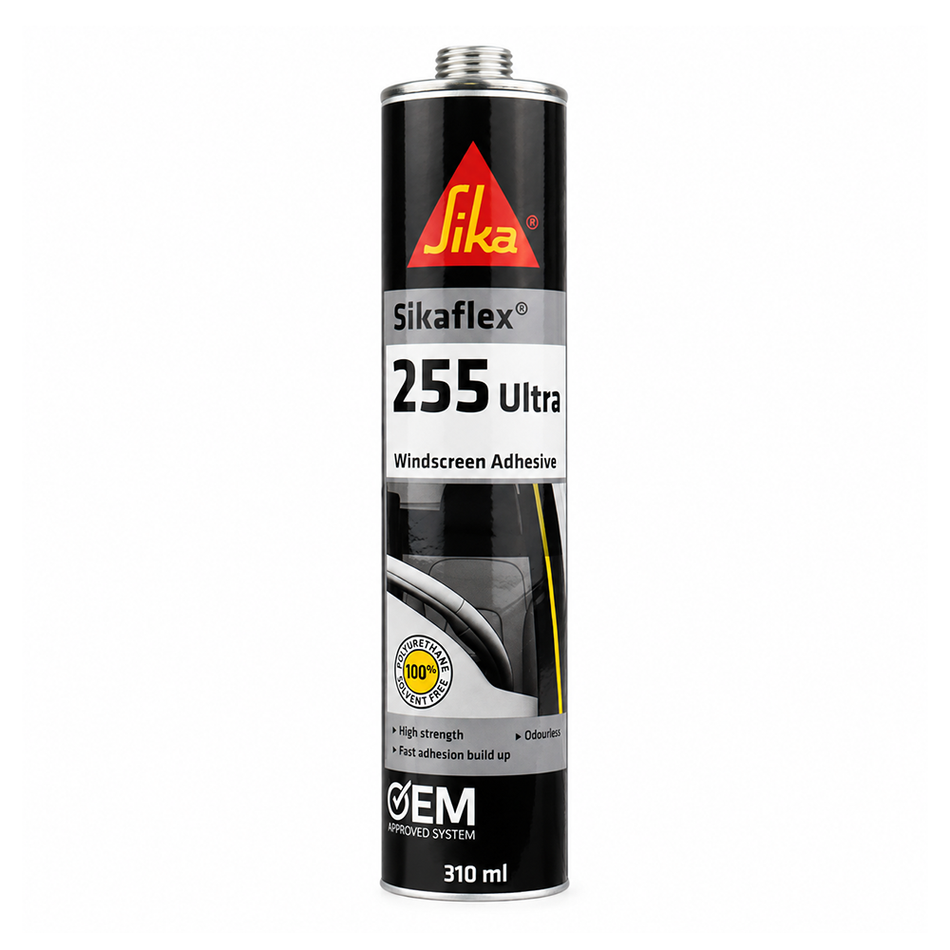SIKAFLEX 255 Ultra Windscreen Adhesive 310ml Automotive Glass Adhesive x 3 Pack