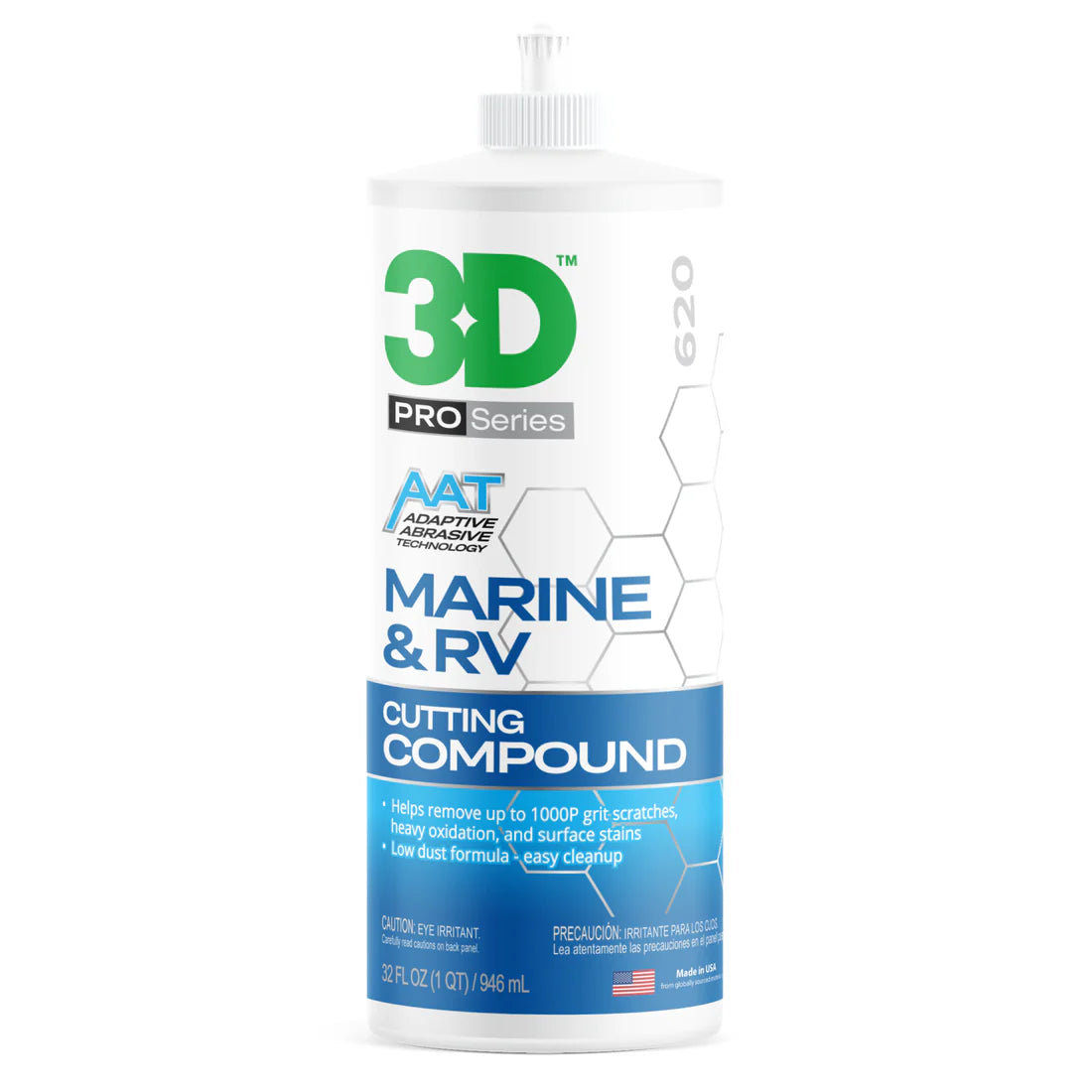 3D Marine & RV Cutting Compound 946ml Heavy Duty Gel Coat