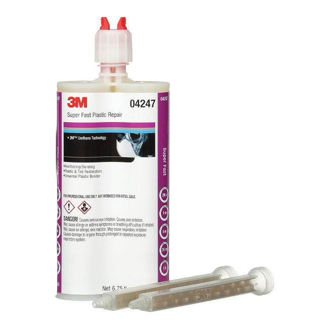 3M 04247 Super Fast Plastic Repair 200ml Semi-Rigid Fast-Acting Suits Plastic