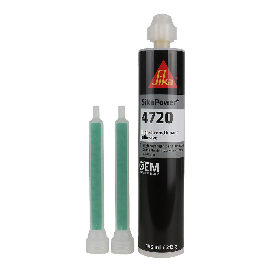 SikaPower 4720 High Strength Epoxy Panel Adhesive 2 Component Bonding 195ml