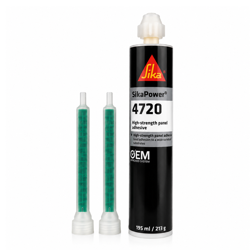 SikaPower 4720 High Strength Epoxy Panel Adhesive 2 Component Bonding 195ml