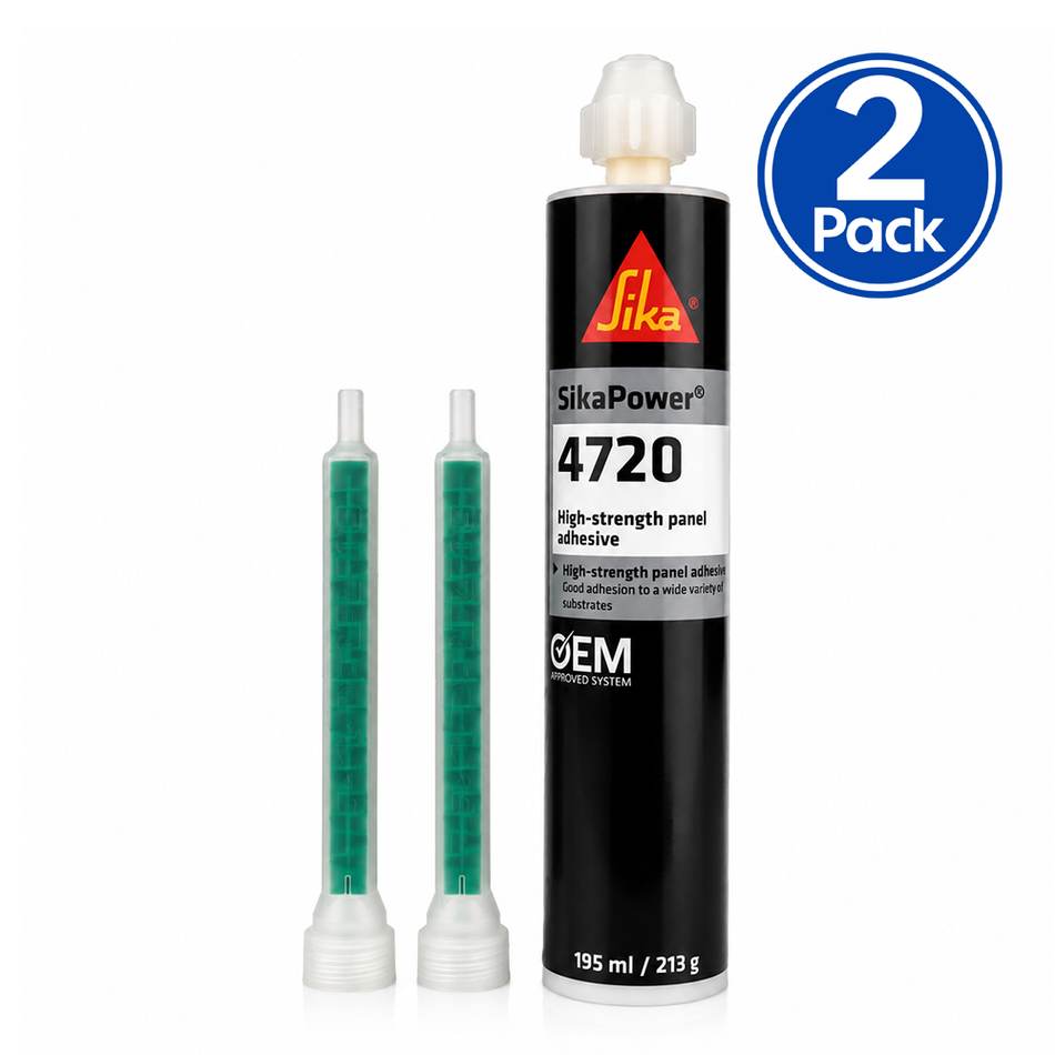 SikaPower 4720 High Strength Epoxy Panel Adhesive 2 Component Bonding 195ml x2
