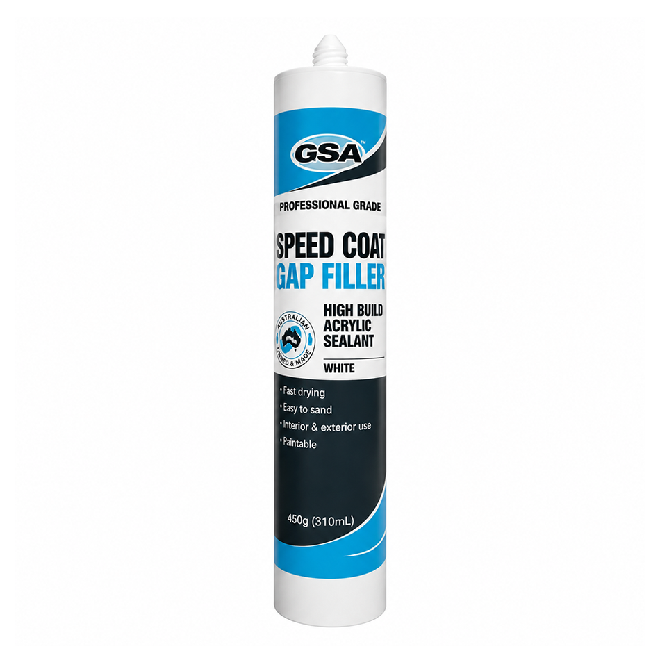 GSA Speed Coat White Fast Drying Paintable Acrylic Gap Filler 450g 6 Pack