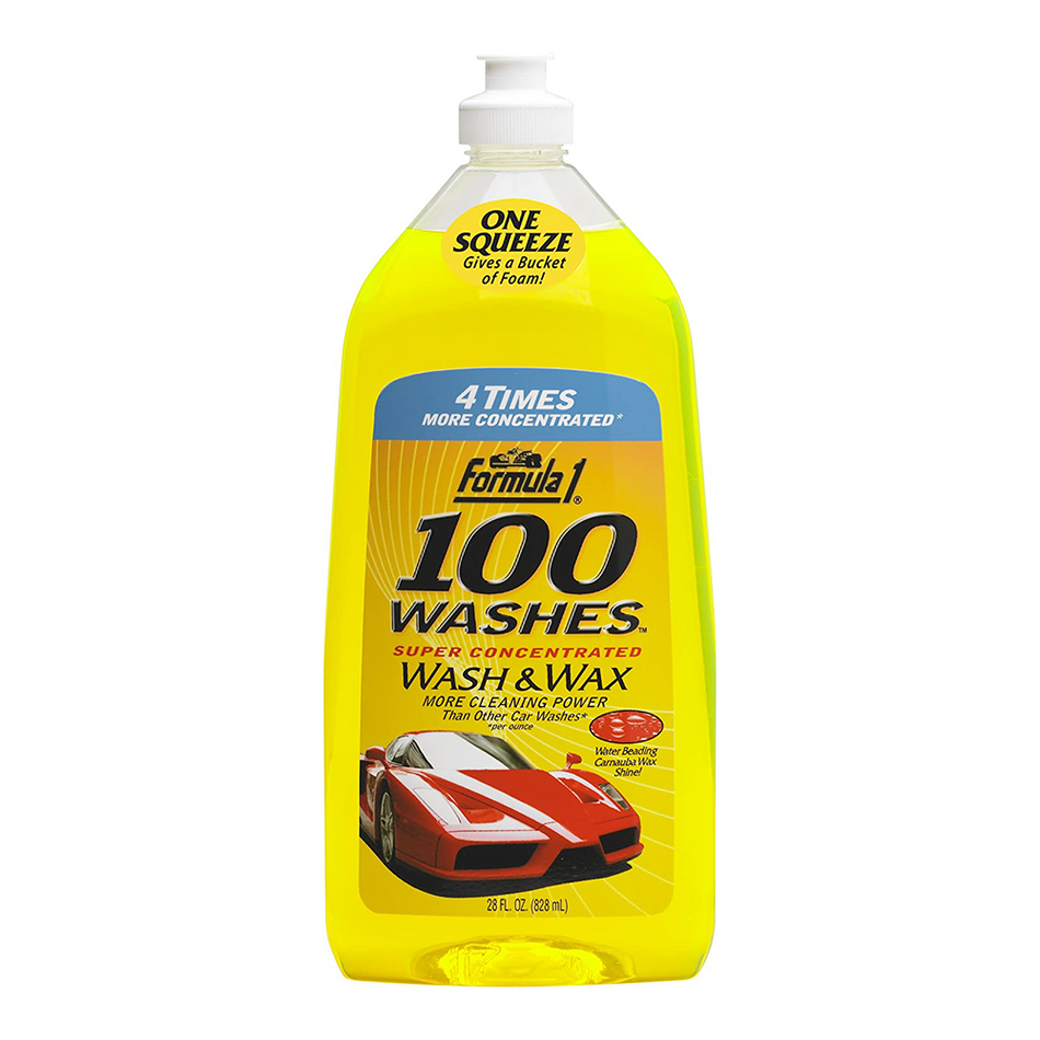 FORMULA 1 100 Washes Super Concentrated Wash & Wax 828ml Carnauba