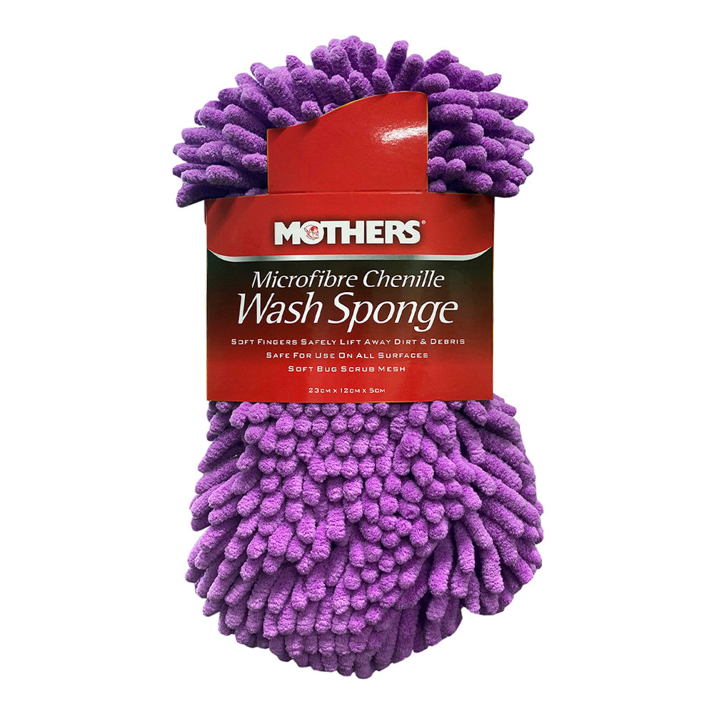 MOTHERS Microfibre Chenille Wash Sponge Lift Away Dirt & Debris