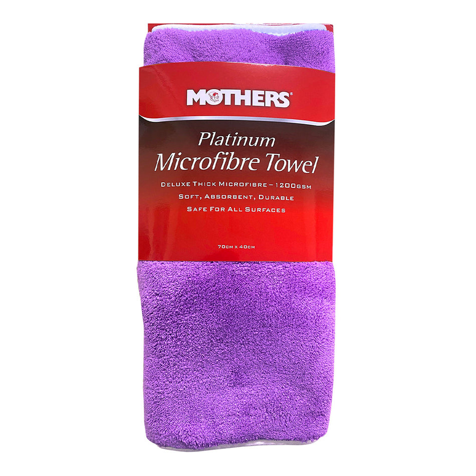 MOTHERS Platinum Microfibre Towel 70cm x 40cm Deluxe Thick 1200gsm