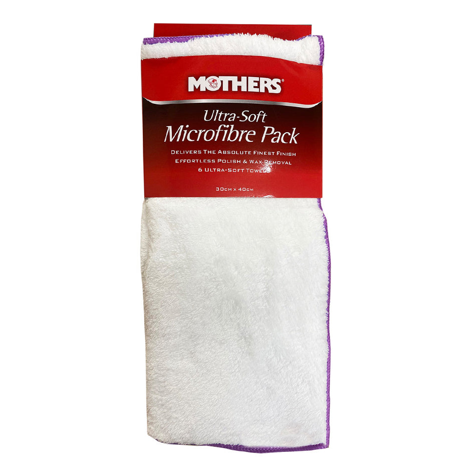 MOTHERS Microfibre Ultra Soft Towels 30cm x 40cm x 6 Pack