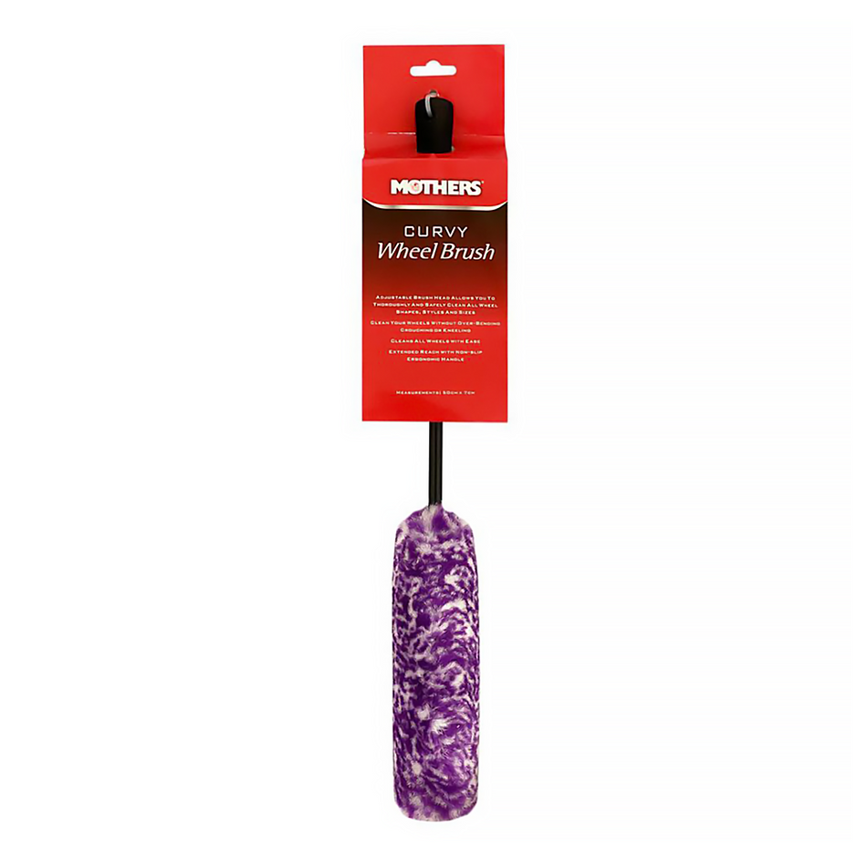 MOTHERS Curvy Wheel Cleaning Brush Adjustable Head Washable & Reusable
