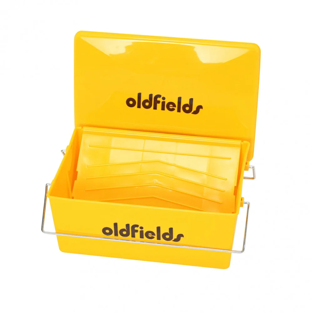 OLDFIELDS Painters Bucket & Lid 330mm Heavy Duty Paint Tray With Handle & Roller Ramp