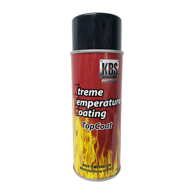 KBS XTC Xtreme Temp Coating 340g Satin Black Aerosol Spray Paint Heat Resistant 812°C