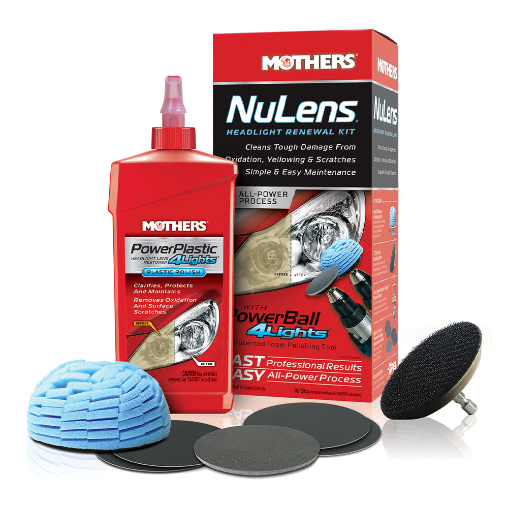 MOTHERS NuLens DIY Headlight Restoration Kit Plastic Lens Restorer