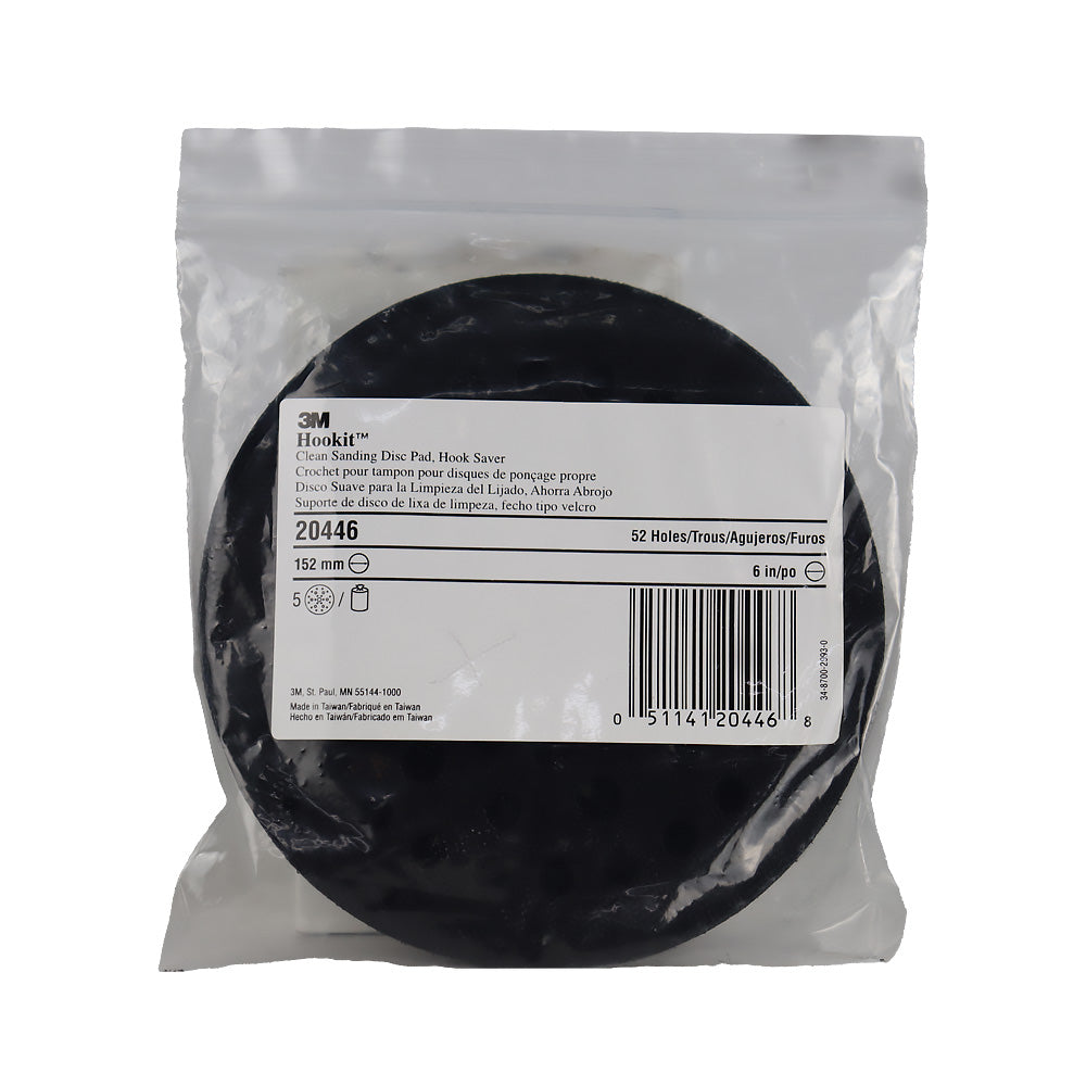 3M Xtract Disc Pad Hook Saver 20446 6 Inch 52 Hole Backup Pad Protector