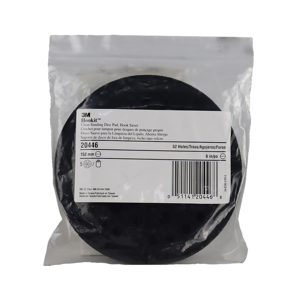 3M Xtract Disc Pad Hook Saver 20446 6 Inch 52 Hole Backup Pad Protector