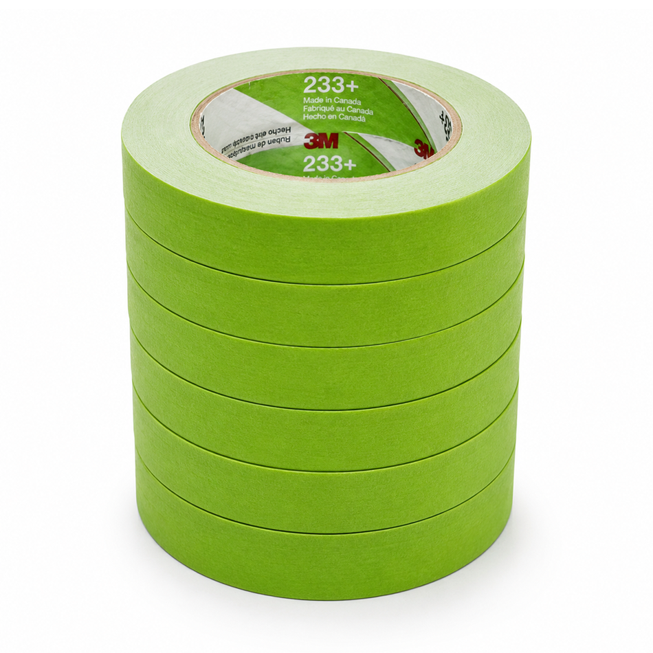 3M Performance Masking Tape 233+ Green 24mm x 55m 26336 Box of 24