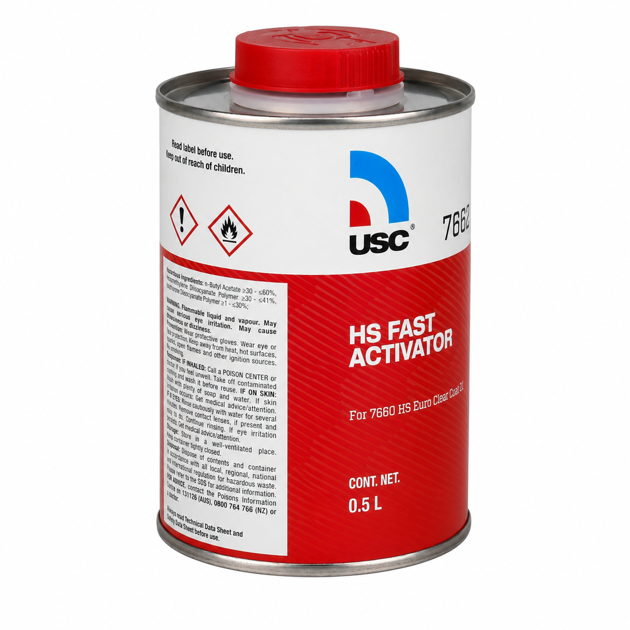 USC 7662 Fast Activator For 7660 HS Clear Coat 500ml