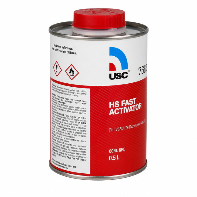 USC 7662 Fast Activator For 7660 HS Clear Coat 500ml