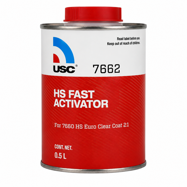 USC 7662 Fast Activator For 7660 HS Clear Coat 500ml