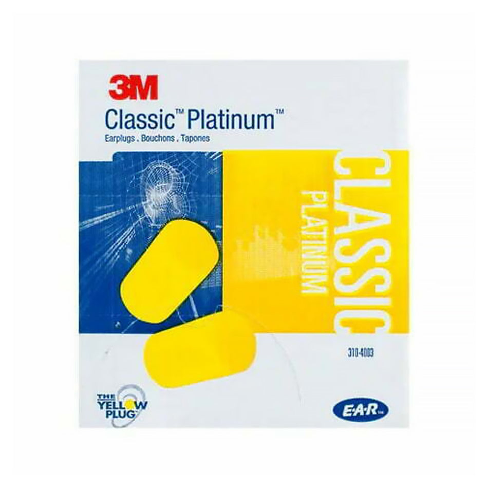 3M E-A-R Classic Platinum Uncorded Foam Earplugs 200 Pair Box