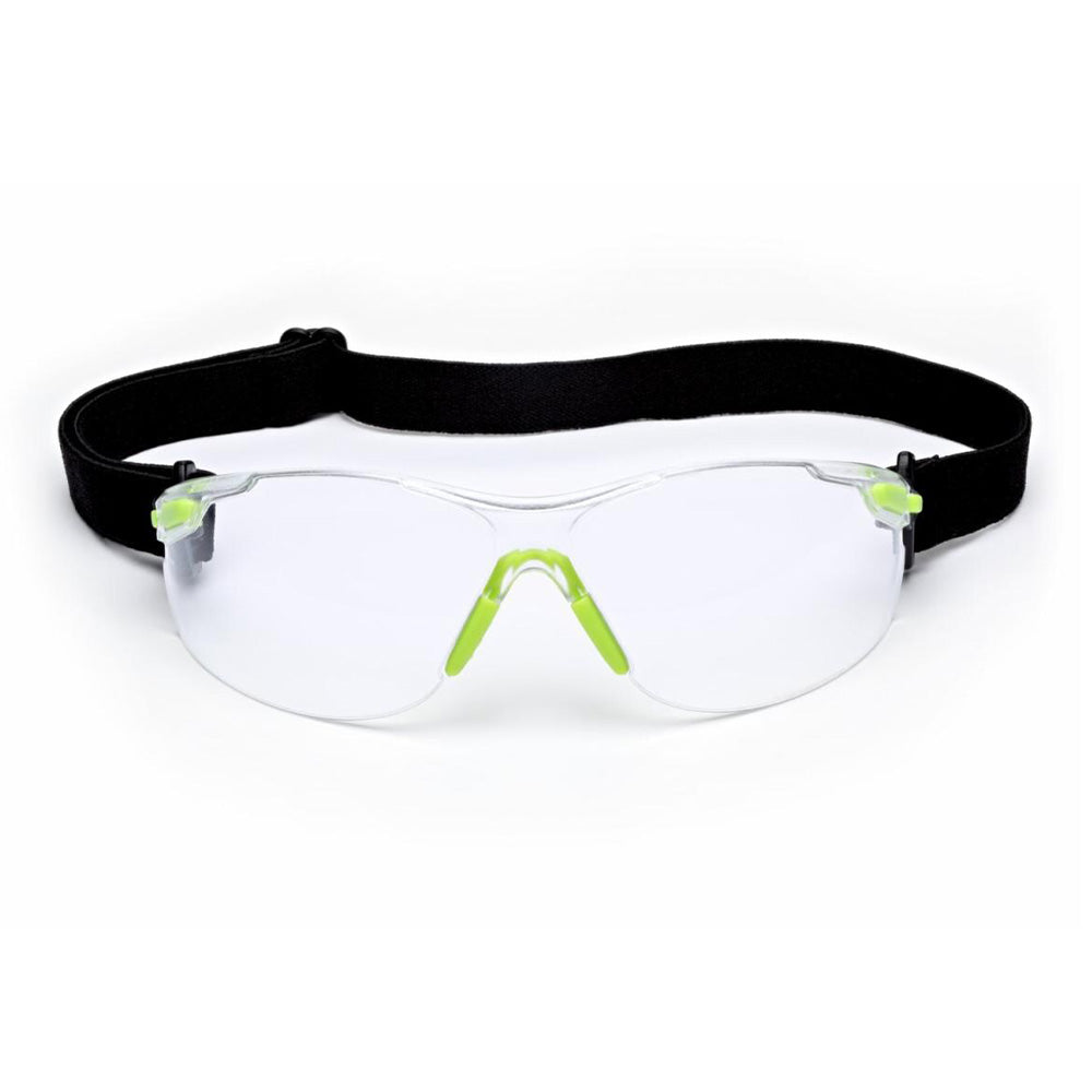 3M Solus 1000 Series Safety Glasses S1201SGAF-KT Clean Lens Green Black Strap
