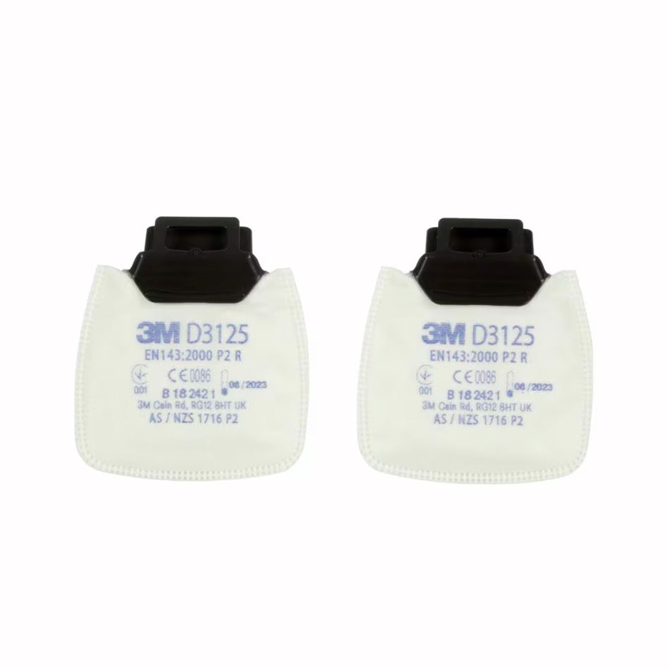 3M D3125 Secure Click Particulate Filter P2 Pair Dual Flow