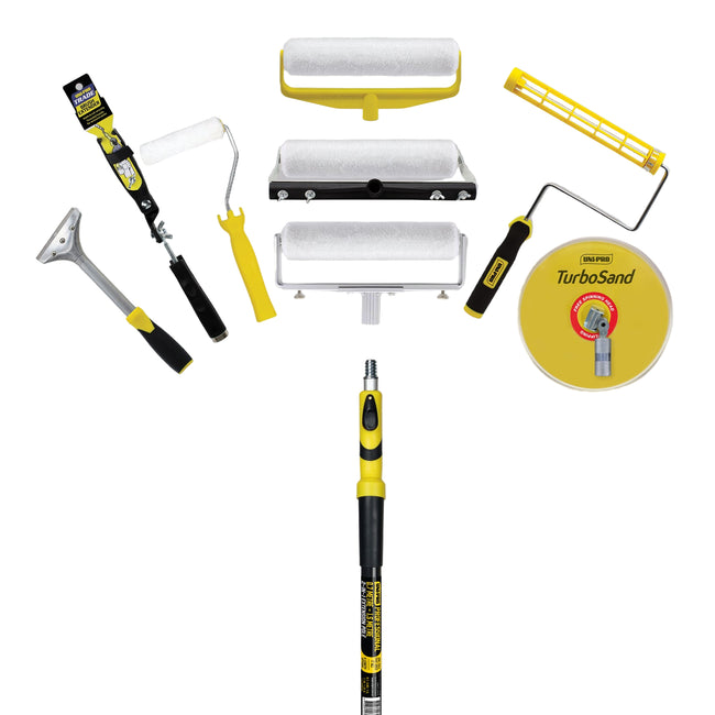 UNi-PRO Professional 2-in-1 Roller Extension Pole 0.7-1.5M Heavy Duty Steel