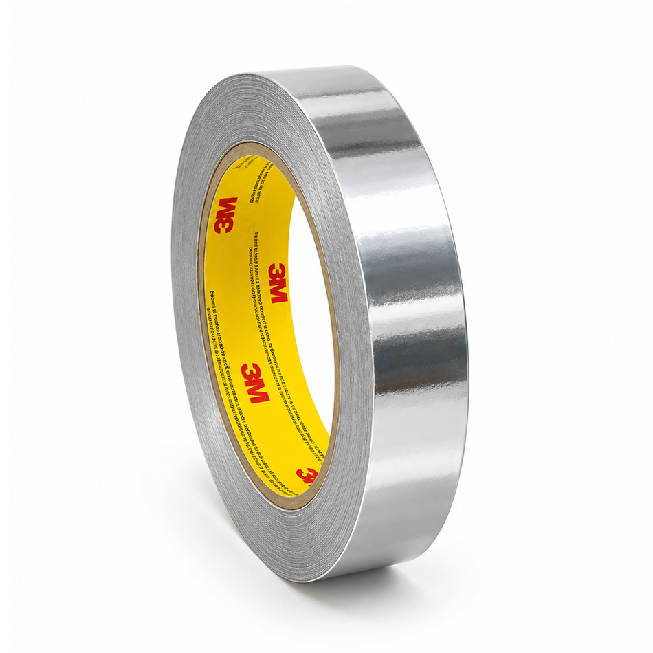 3M Aluminium Foil Tape 425 Silver 25mm x 55m