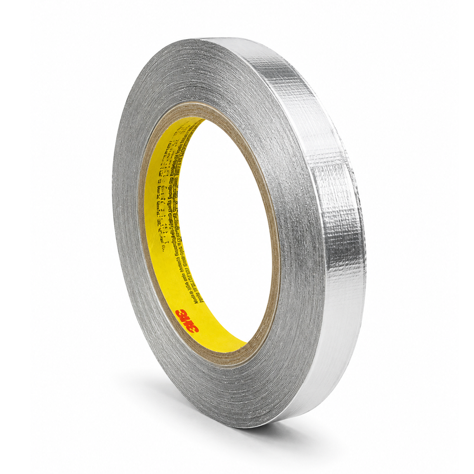 3M Aluminium Foil Tape 425 Silver 12mm x 55m