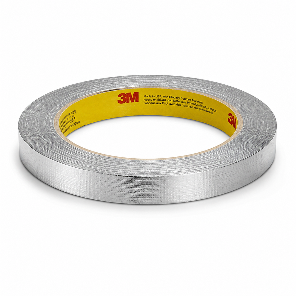 3M Aluminium Foil Tape 425 Silver 12mm x 55m