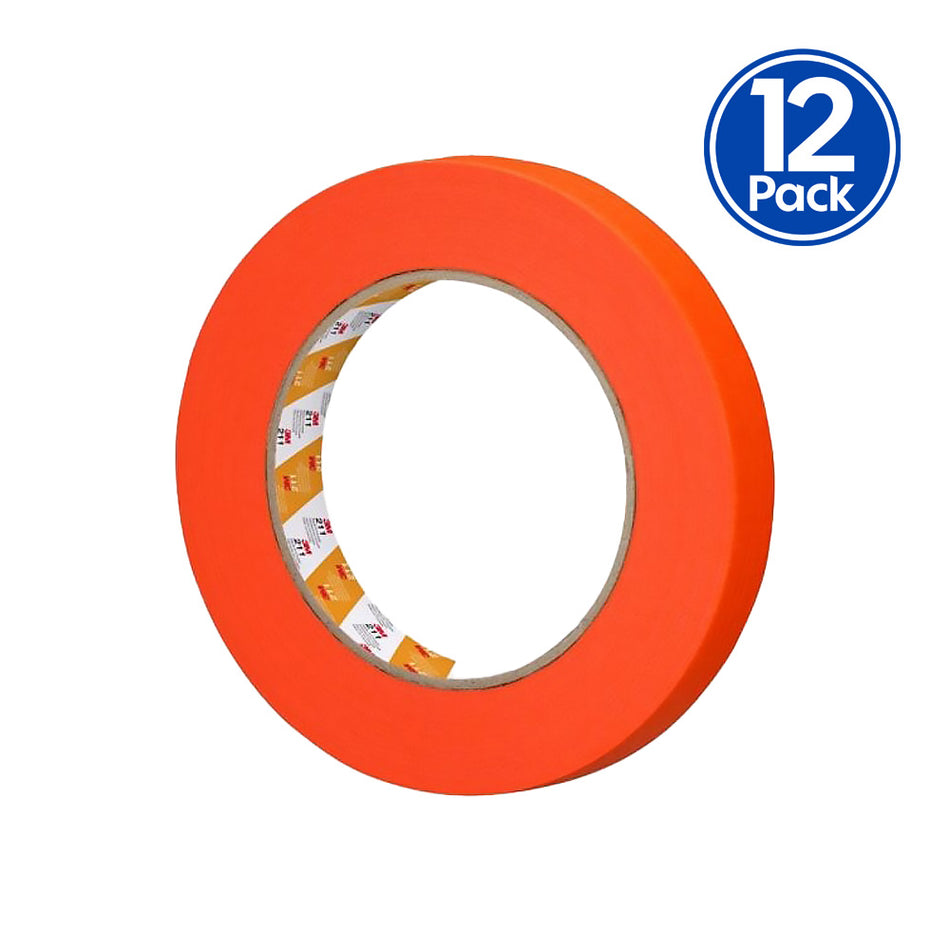 3M Auto 211 Orange Masking Tape 18mm x 55mm Automotive Refinish Masking x12