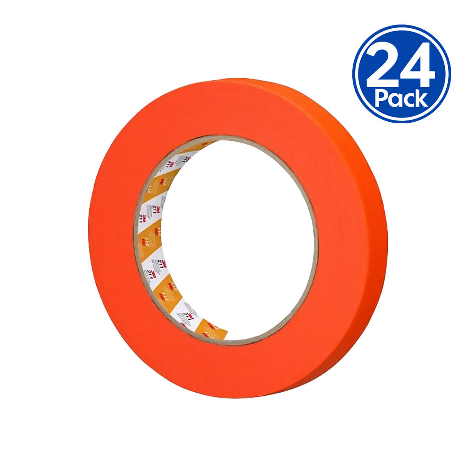 3M Auto 211 Orange Masking Tape 18mm x 55mm Automotive Refinish Masking x24