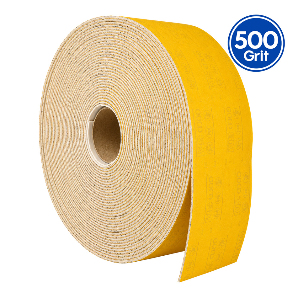 3M 41243 Gold Abrasive Roll 288U 114mm x 25m P500