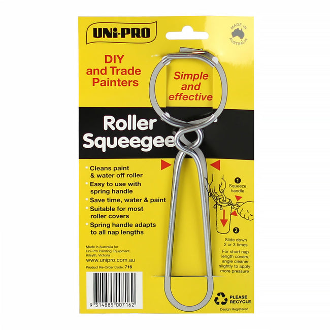 UNi-PRO Adjustable Wire Roller Squeegee Roller Cover Cleaner