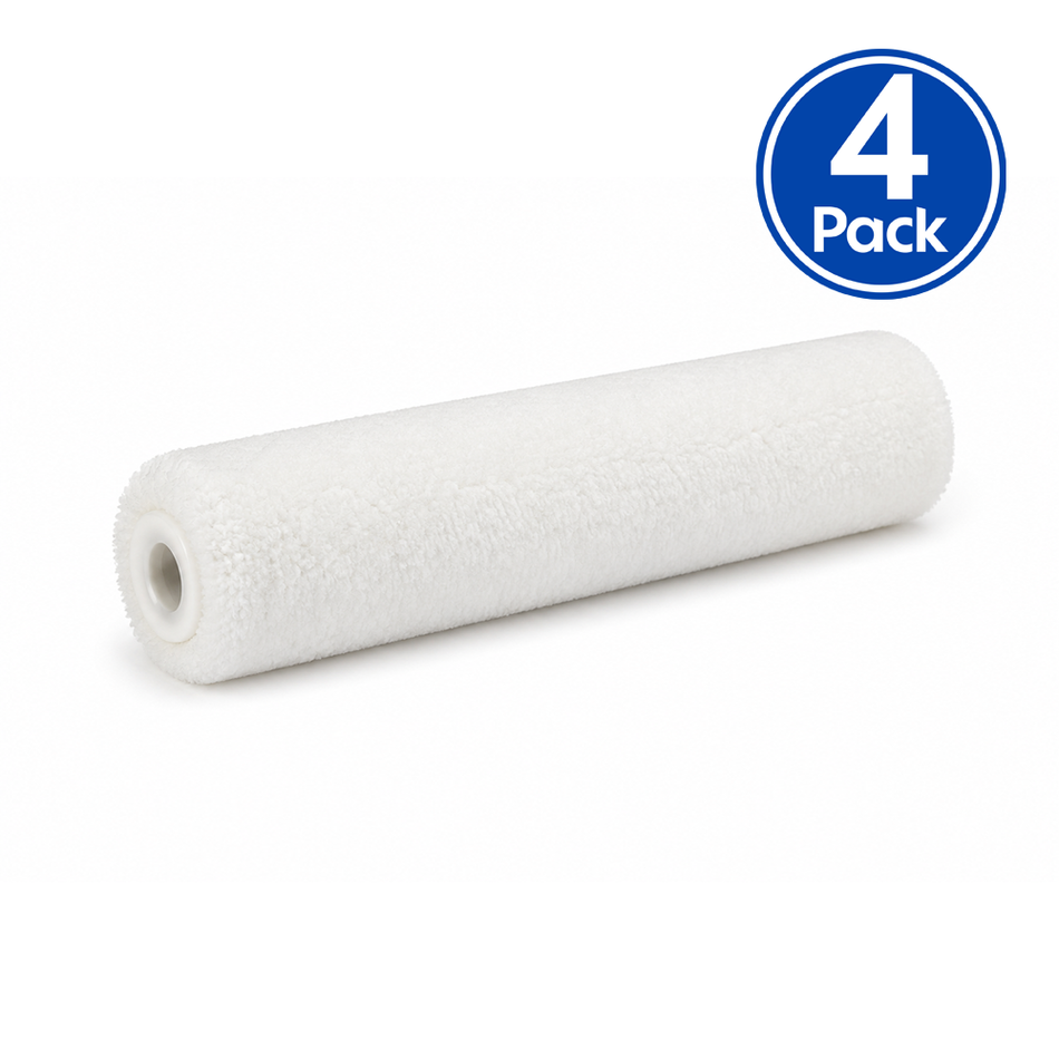 C&A Microfibre Roller Cover 230mm 4mm Nap 4 Pack