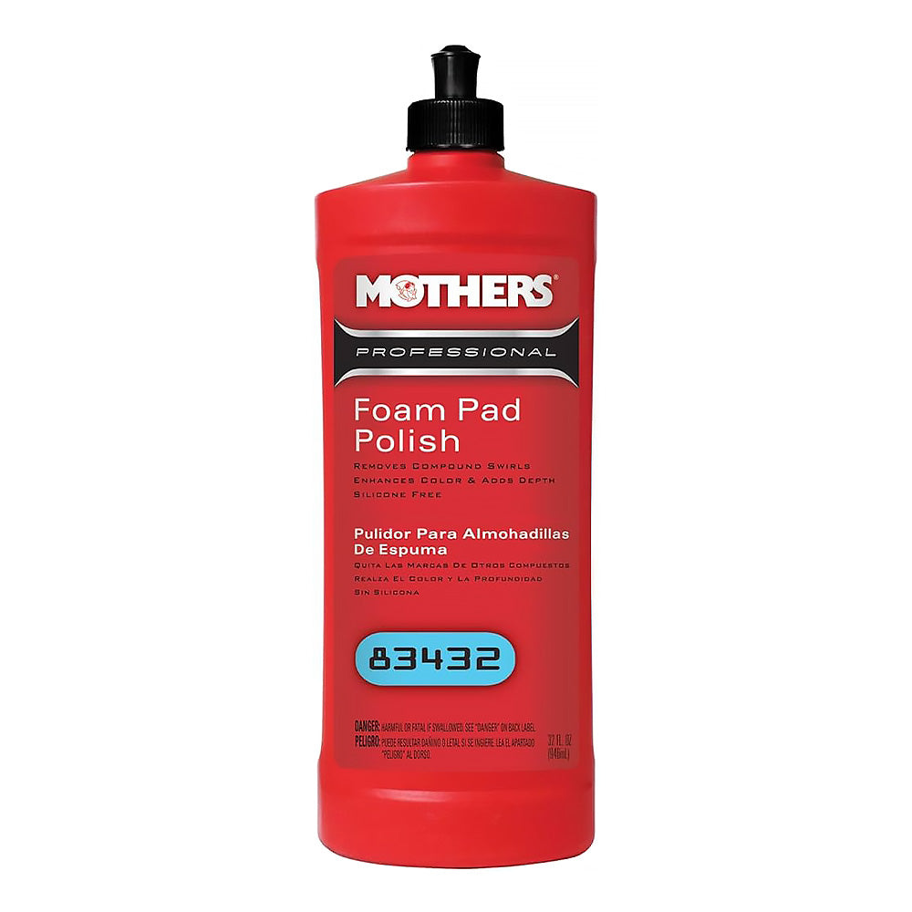 MOTHERS Professional Foam Pad Polish 946ml Swirl Removal