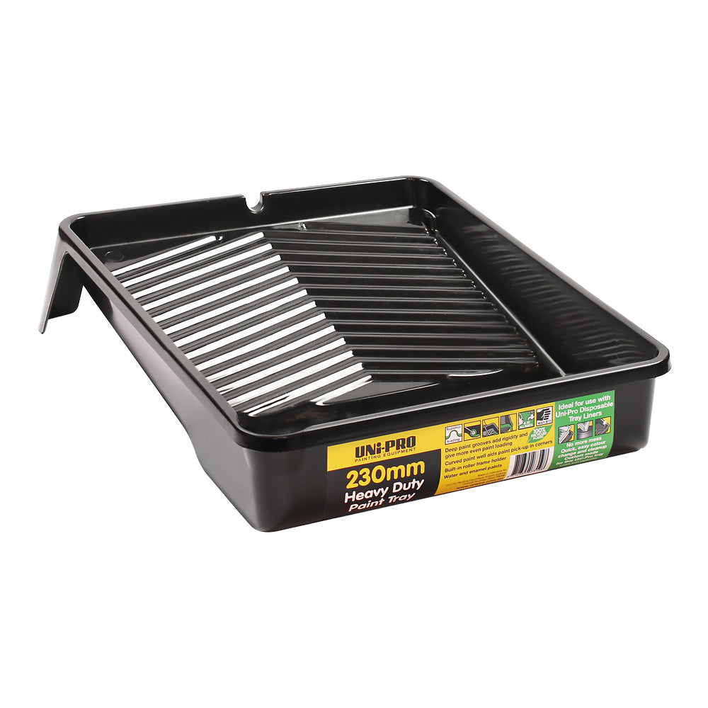 UNi-PRO 230mm Heavy Duty Black Paint Tray Roller Tray (single)