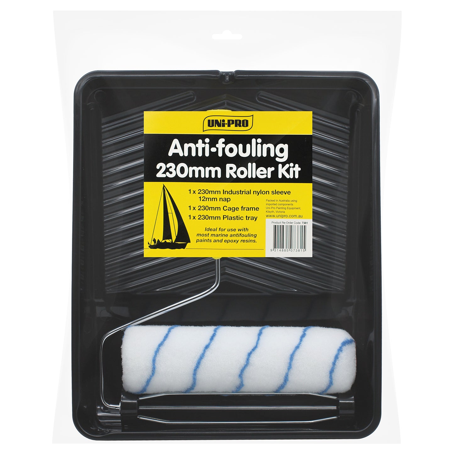 UNi-PRO Marine Anti-Fouling Kit 230mm Roller Set 12mm Nap Marine