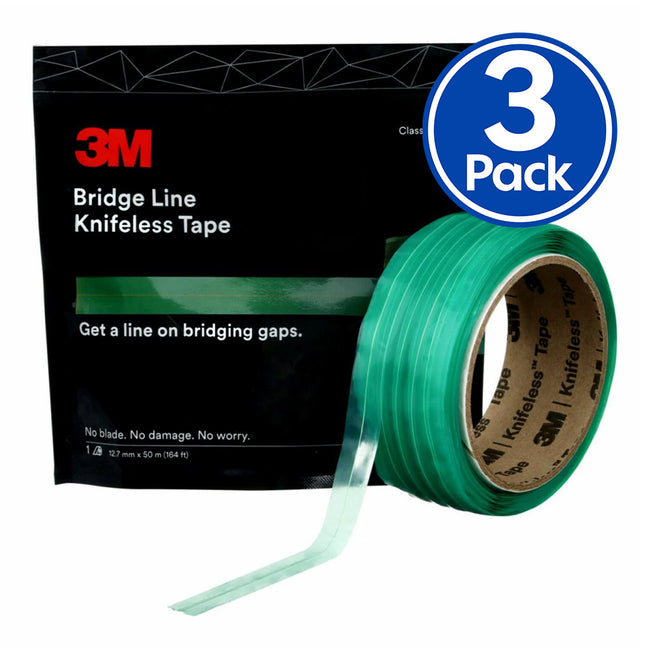 3M Knifeless Tape Bridge Line KTS-BL1 Green 12.7mm x 50m x 3 Pack Fine Line